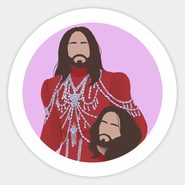 Jared Leto Met Gala 2019 Sticker by AnnVas